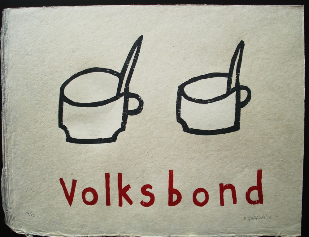 Klaas Gubbels houtdruk uit 2010. kopen? Bied vanaf 175!