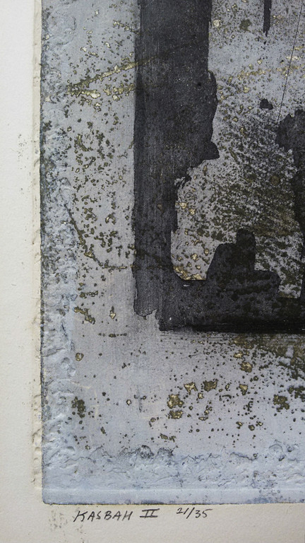 Ru van Rossem - Kasbah II, aquatint ets met reliëfdruk kopen? Bied vanaf 1!