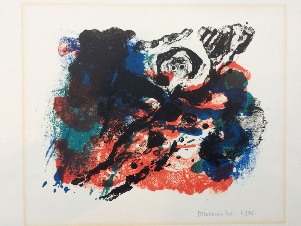 Jef Diedereren, kleurenlithografie uit 1964 15/25 verkocht voor € 70!