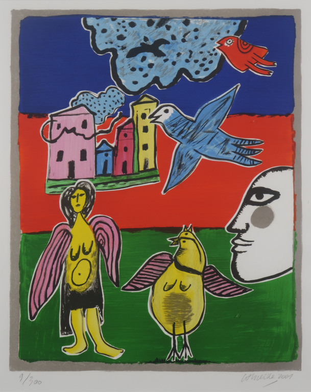 Corneille: Zeefdruk, Z.T. - Ingelijst kopen? Bied vanaf 200!