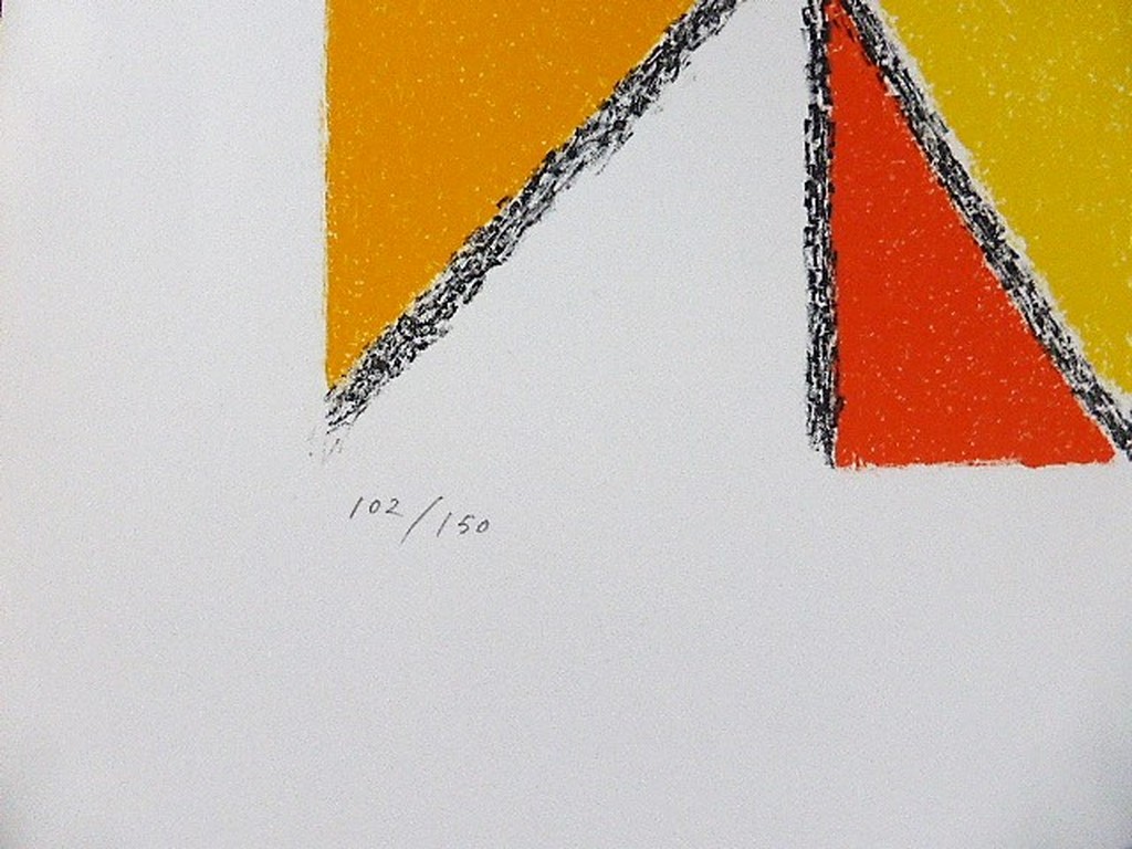 Ejler Bille Litho  gesigneerd en gedateerd 1992 Deens cobra-lid kopen? Bied vanaf 275!