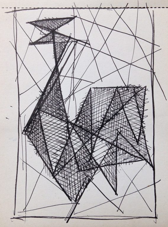 Siep van den Berg, Originele tekening uit 1956, 'Haantje' kopen? Bied vanaf 1!