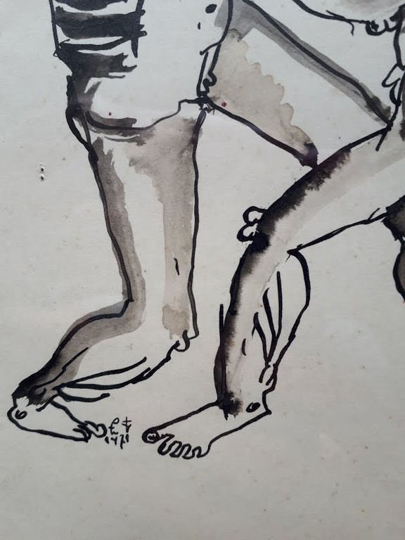 Lucebert - LUCEBERT Oost-Indische inttekening, gesigneerd en gedateerd kopen? Bied vanaf 1!