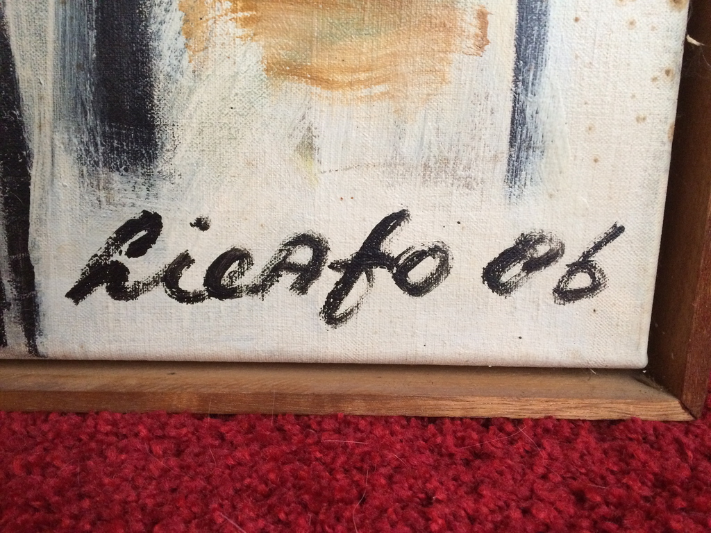 John Lie a Fo - Transformation (groot museaal werk, olieverf op doek) kopen? Bied vanaf 850!