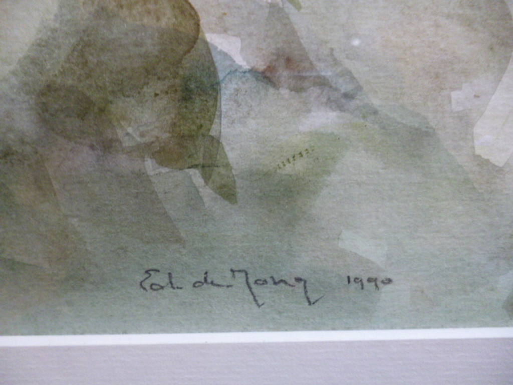 Ed de Jong - aquarel - Boeket rozen kopen? Bied vanaf 45!