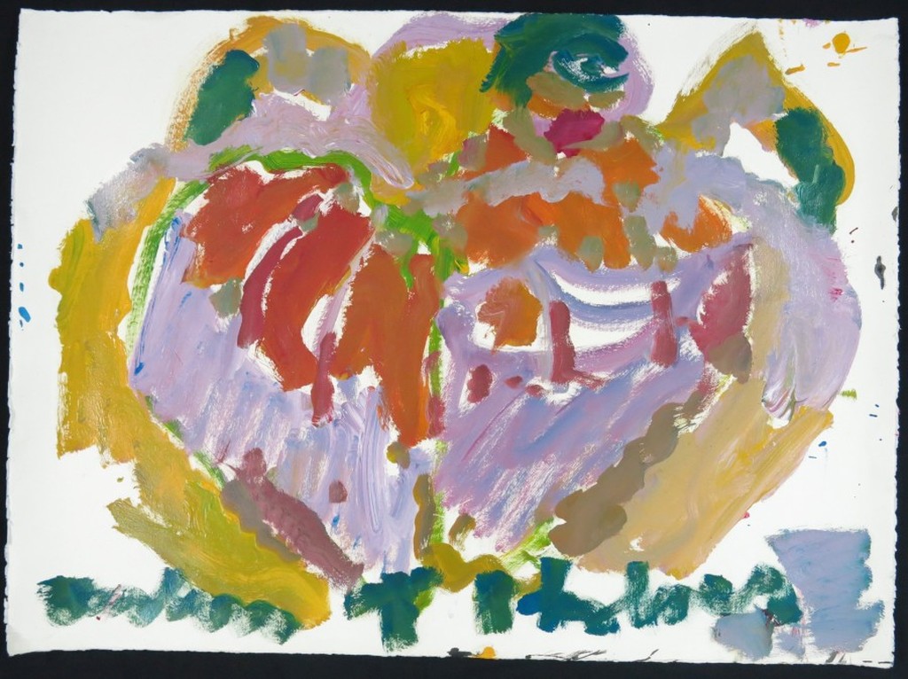 Anton Heyboer: Gouache en Olieverf op papier, Can Can danseres (groot) kopen? Bied vanaf 200!