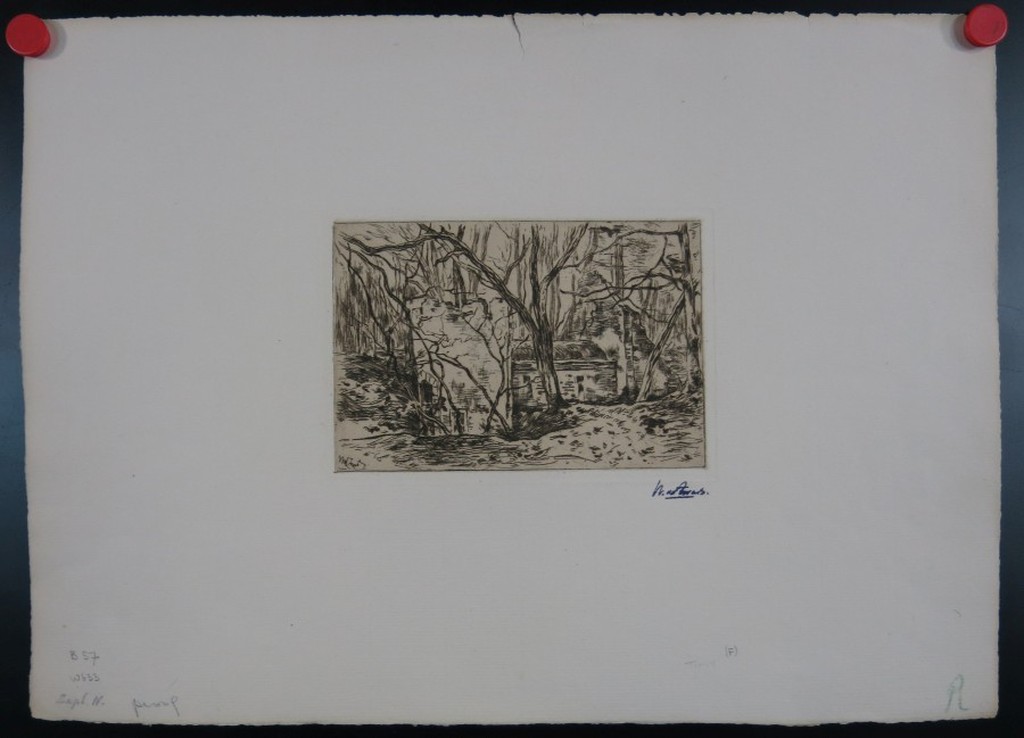 Willem de Zwart: Ets, Ruine bij Lage Vuursche kopen? Bied vanaf 35!