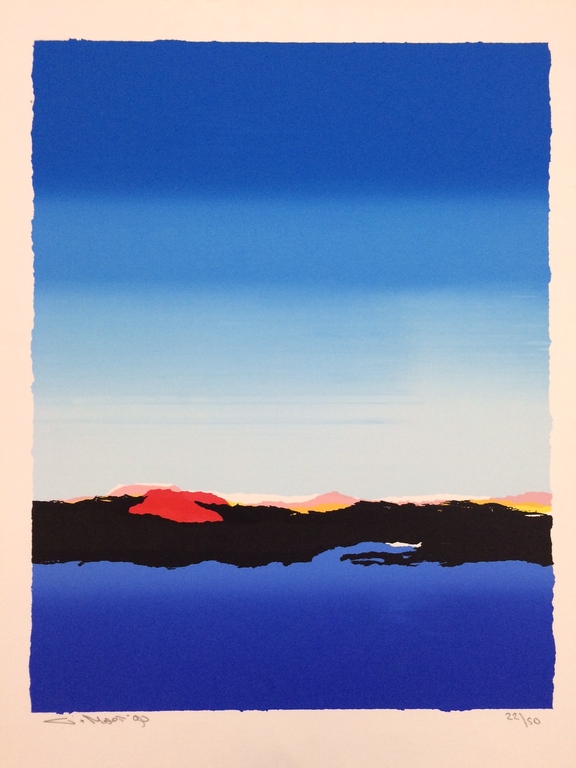 Gerard 't Hart: zeefdruk " Zeegezicht " verkocht voor € 40!