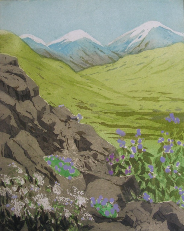 Willy Belinfante - LA MONTAGNE EST BELLE - kleurets - verkocht voor € 80!