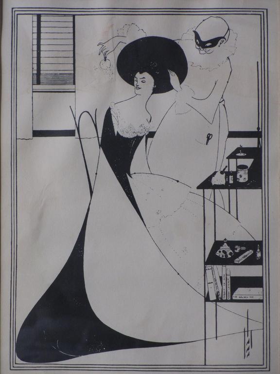 Audrey Beardsley, Litho, The Toilet of Salomé verkocht voor € 40!