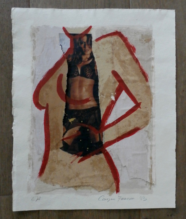 Casper Faassen - zeefdruk/collage - gesigneerd - 2003 kopen? Bied vanaf 225!