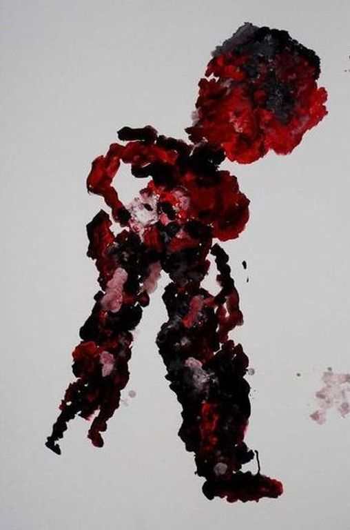 ARMANDO, Gelimiteerde en HANDGESIGNEERDE Glicee De Krijger verkocht voor € 50!