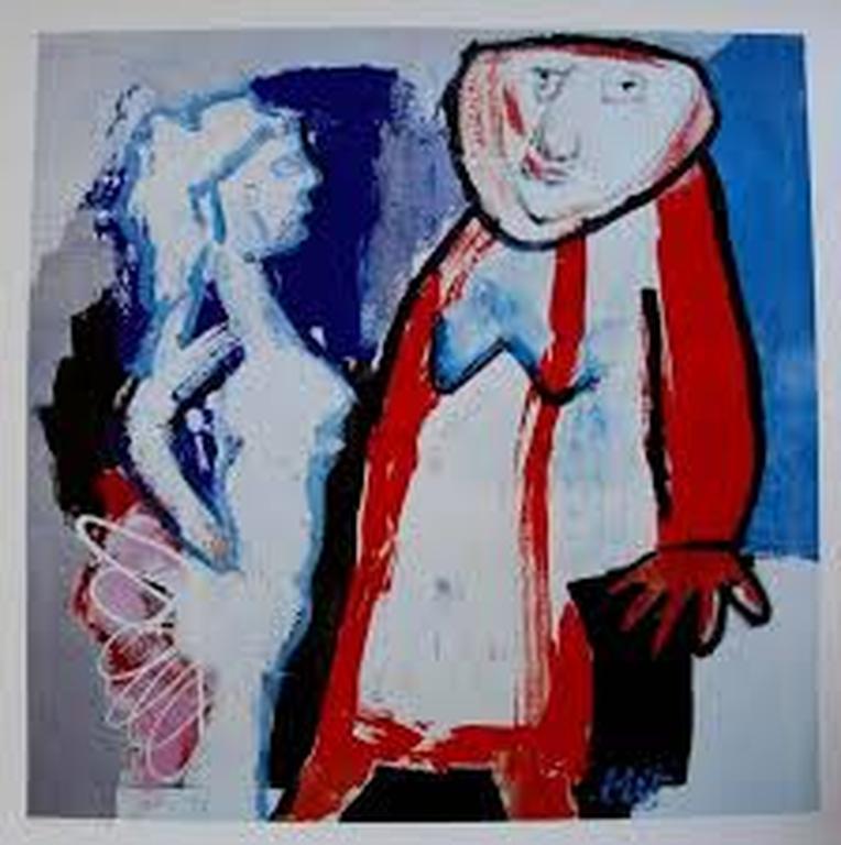 Martin van Wordragen, zeefdruk met als titel De Trouwdag verkocht voor € 49!