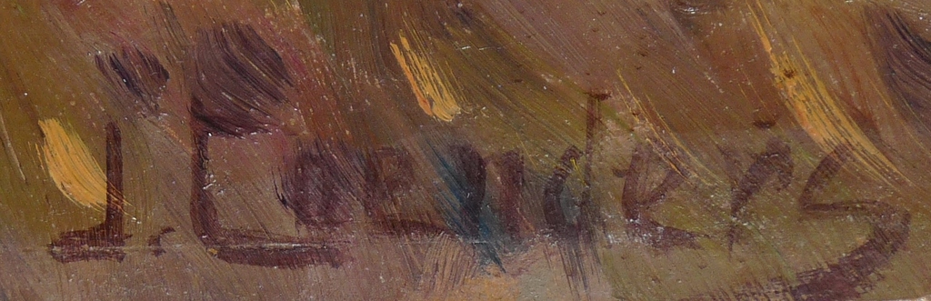 Joop Coenders: Olieverf op board 2x : Boerderij en Landschap met met molen kopen? Bied vanaf 275!