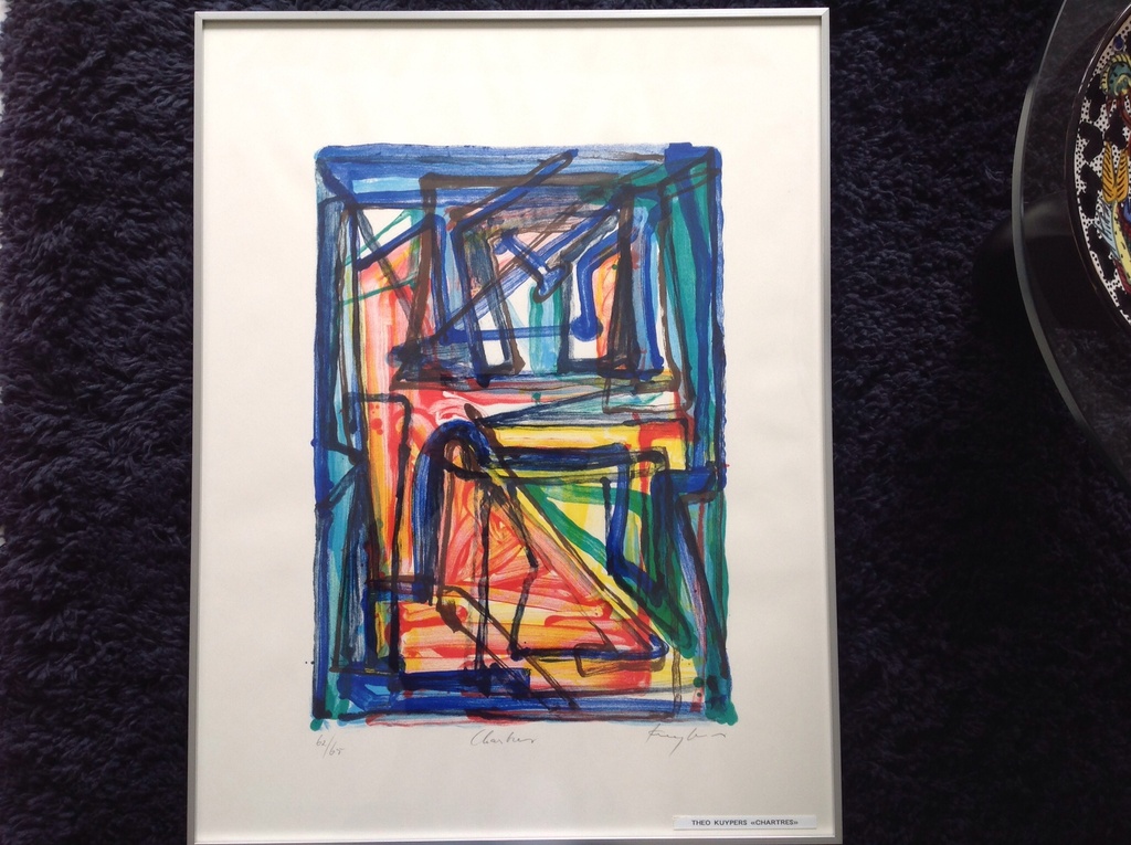 Theo Kuijpers, litho : Chartres verkocht voor € 100!