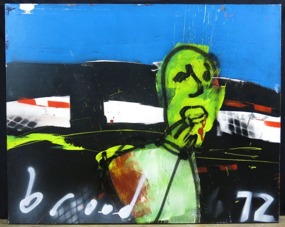 Herman Brood: Acryl op doek, Zonder titel (Groot) kopen? Bied vanaf 1500!