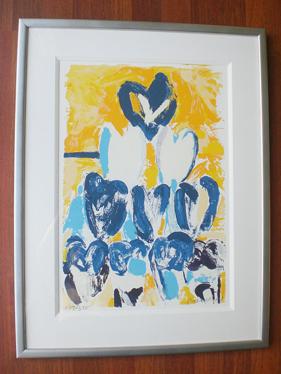 Jan Cremer - Ten Tulips, zeefdruk (mooi ingelijst, groot) kopen? Bied vanaf 350!