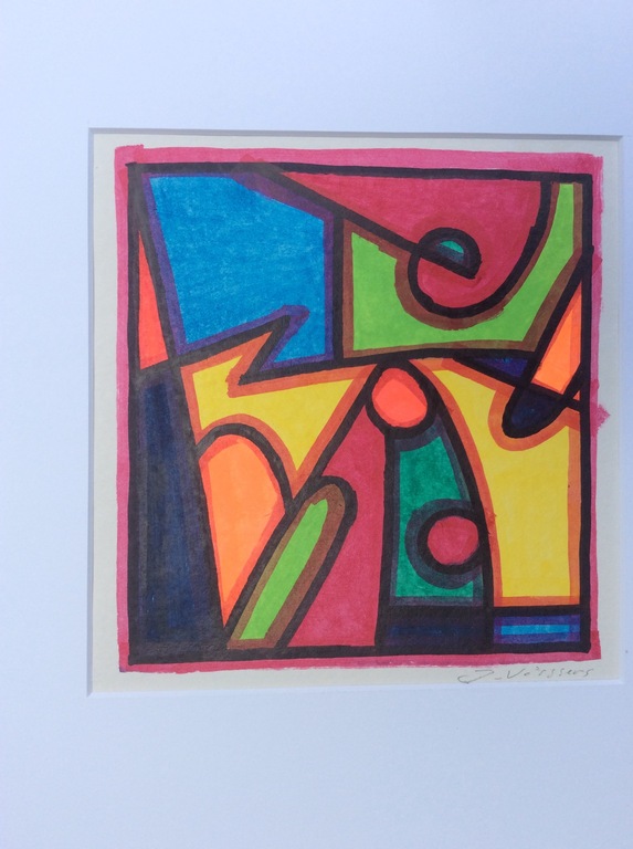 Jack Vissers, acryl op papier kopen? Bied vanaf 1!