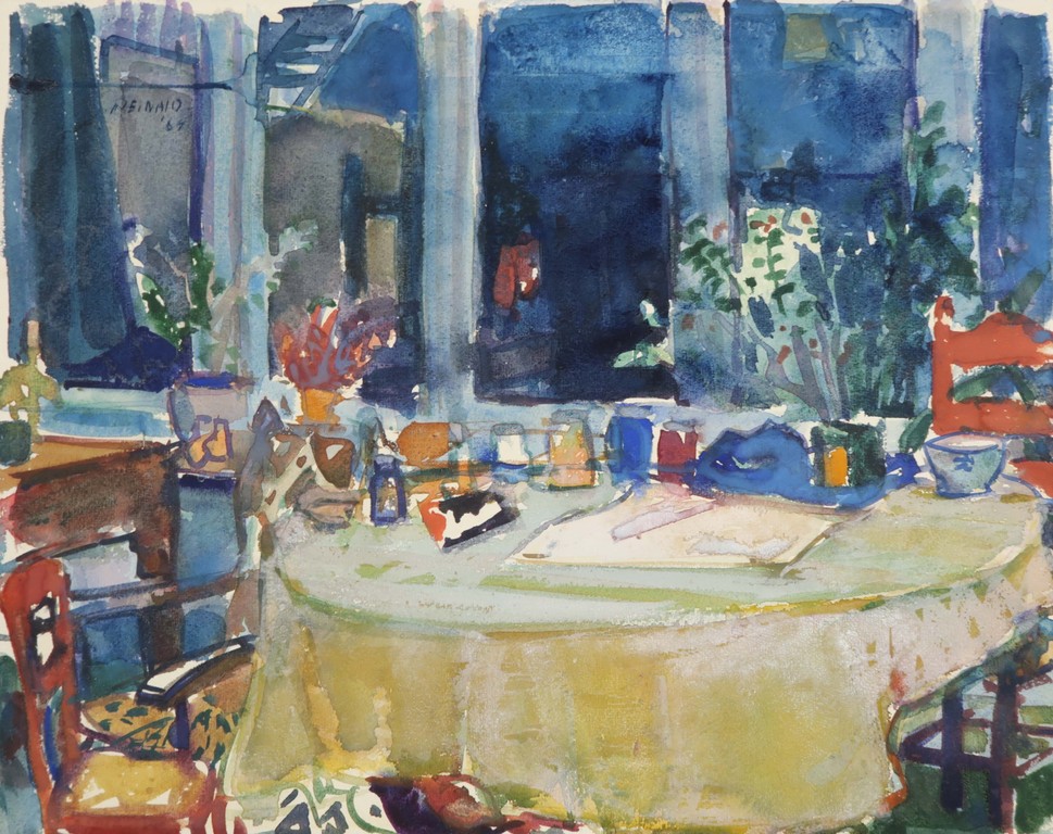 Reinald van den Steene: Aquarel, Zonder titel kopen? Bied vanaf 20!