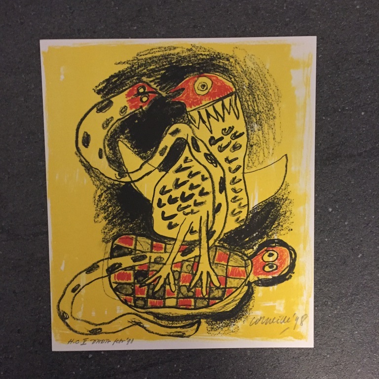 Corneille ( CoBrA ) originele zeefdruk/litho verkocht voor € 50!