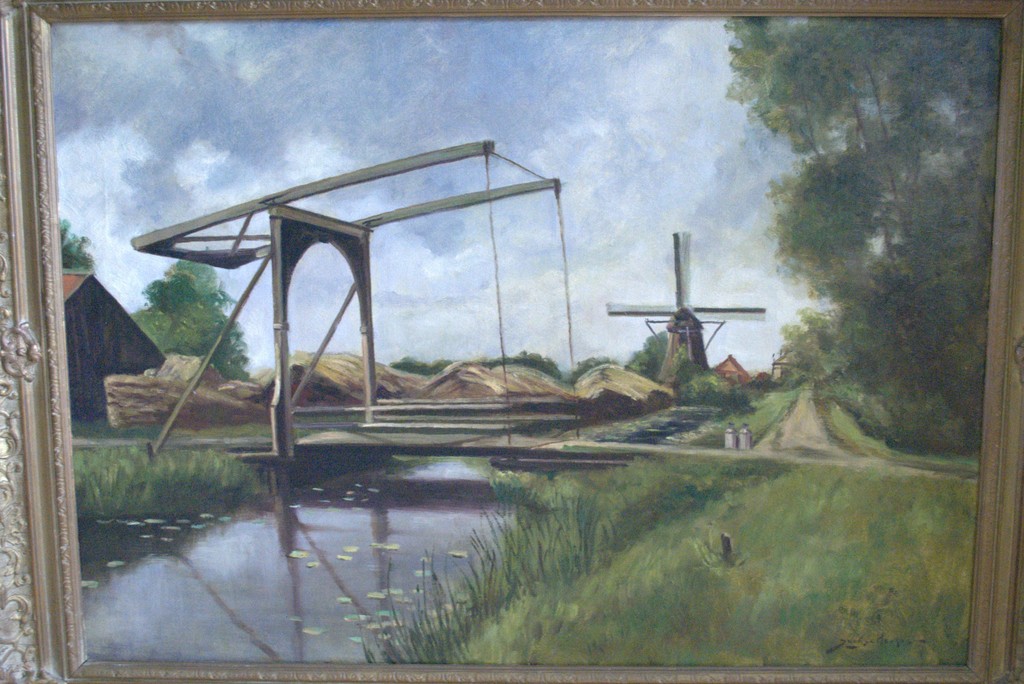 onduidelijk gesigneerd olieverfschilderij in een Heijdenrijk lijst (68x87 cm) kopen? Bied vanaf 60!