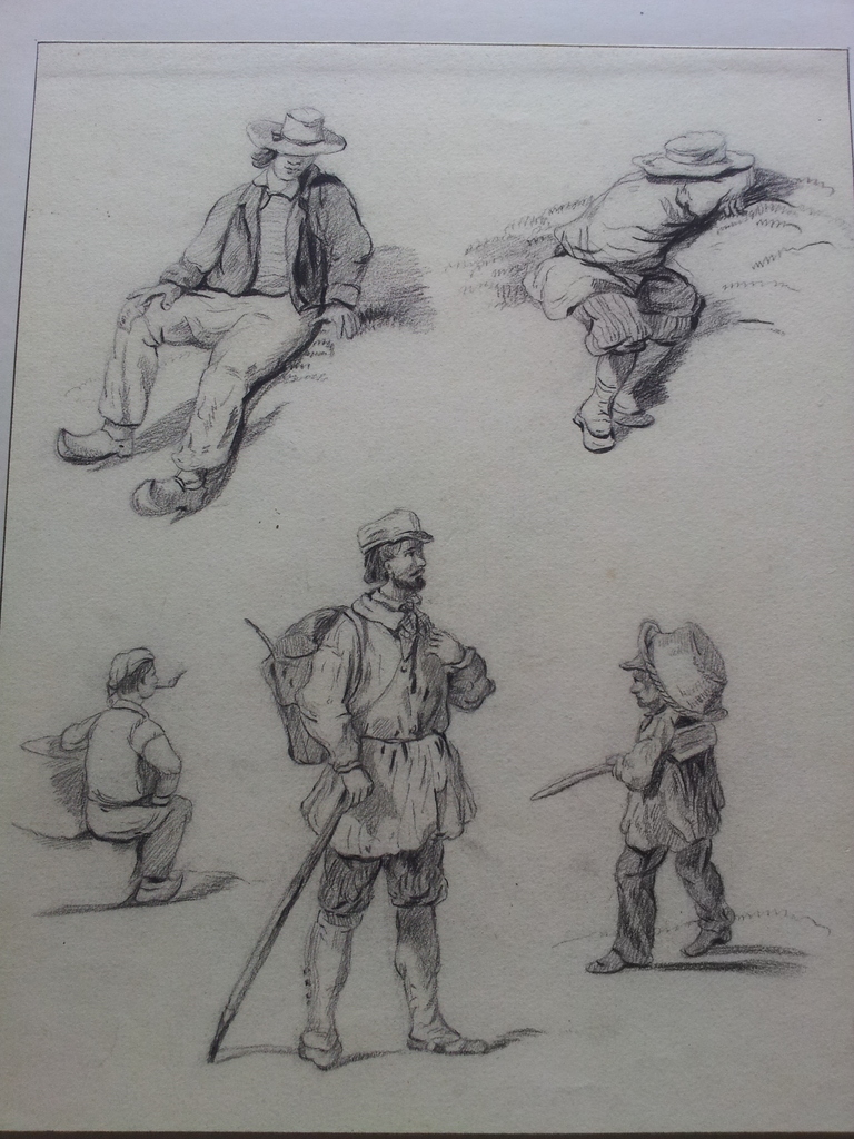 A.Kroese tekening 2 stuks diverse figuren kopen? Bied vanaf 50!