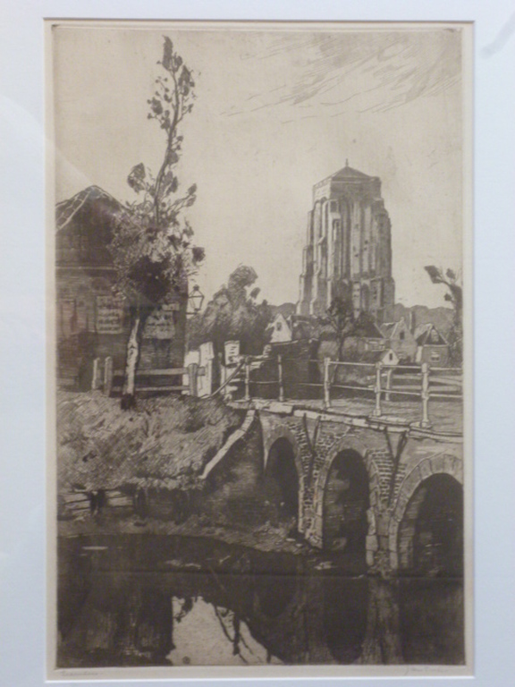 Jan Sirks - ets - Zierikzee verkocht voor € 35!