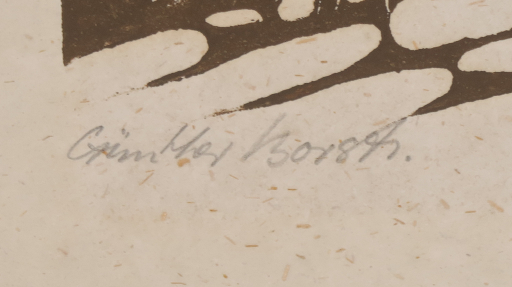 Gunther Borst: Houtsnede, Landschap kopen? Bied vanaf 1!