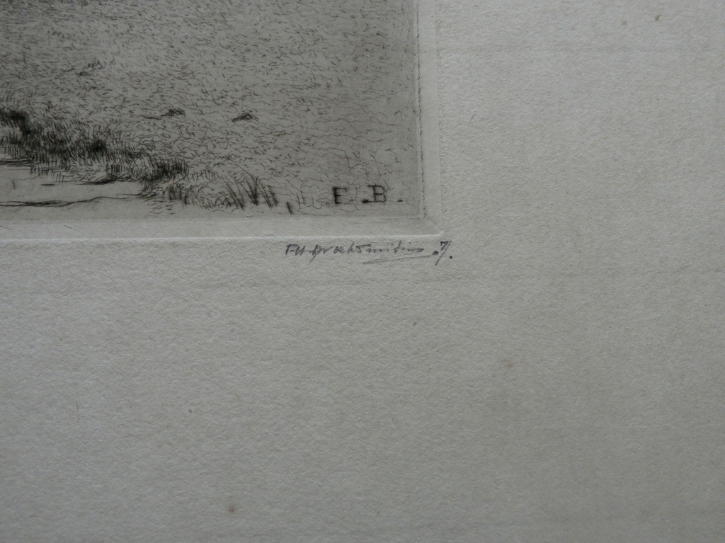 Frederika Broeksmit - ets: Wilgen - uit nalatenschap kunstenaar kopen? Bied vanaf 55!