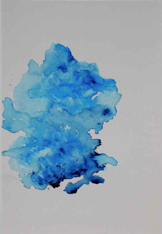 ARMANDO..-Compostie in blauw - Glicee op katoenpapier.2015. Gesigneerd. Opl. 25 kopen? Bied vanaf 100!