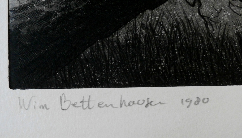Wim Bettenhausen - ets: Huis bij waterpartij - 1980 kopen? Bied vanaf 80!