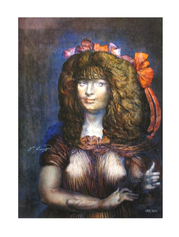 Ernst Fuchs: Handgesigneerde giclée, Lolita kopen? Bied vanaf 85!