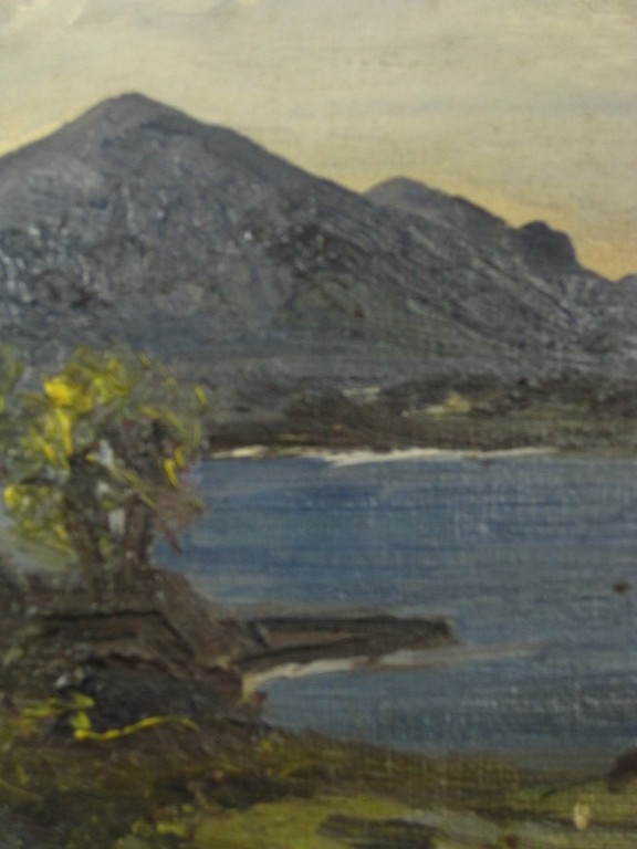 oud olieverfje "Schotland landschap" onduidelijk gesigneerd ca. 1920 kopen? Bied vanaf 1!