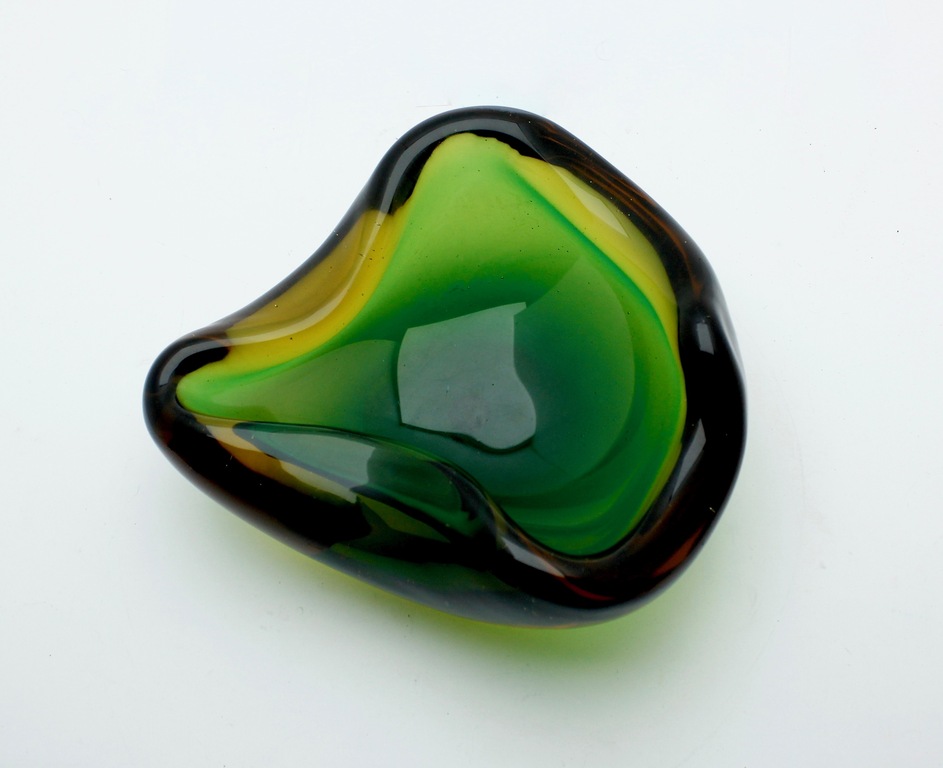 Archimedes Seguso Murano  'Sommerso' schaal met label - 1950's, Italië kopen? Bied vanaf 1!