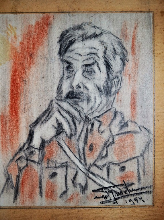 Wim Jurcka, tekening, politieagent kopen? Bied vanaf 35!