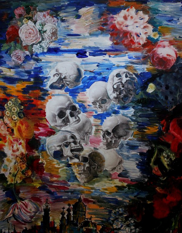 Elena Polyakova: Nact in Amsterdam , Gemengde techniek verkocht voor € 45!