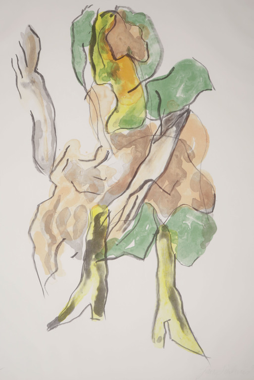 Jan Sierhuis: Litho, Z.T. Figuur verkocht voor € 50!