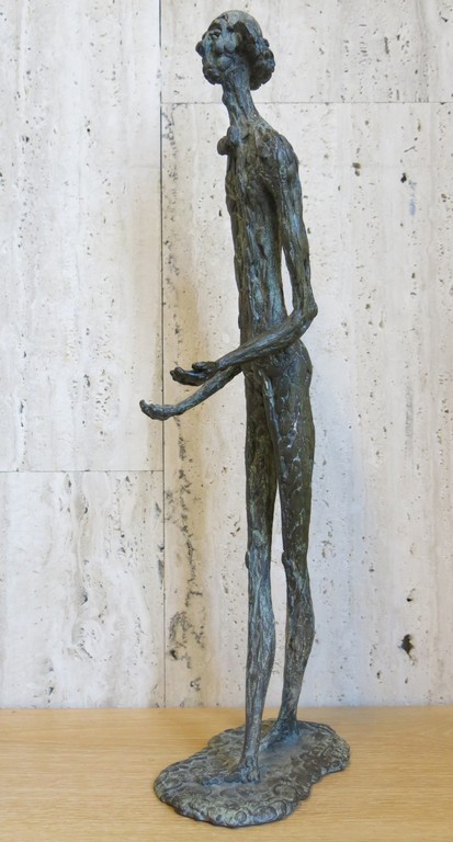 Onbekend gesigneerd: Bronzen beeld, Figuur met Clownsgezicht en Strikje kopen? Bied vanaf 150!