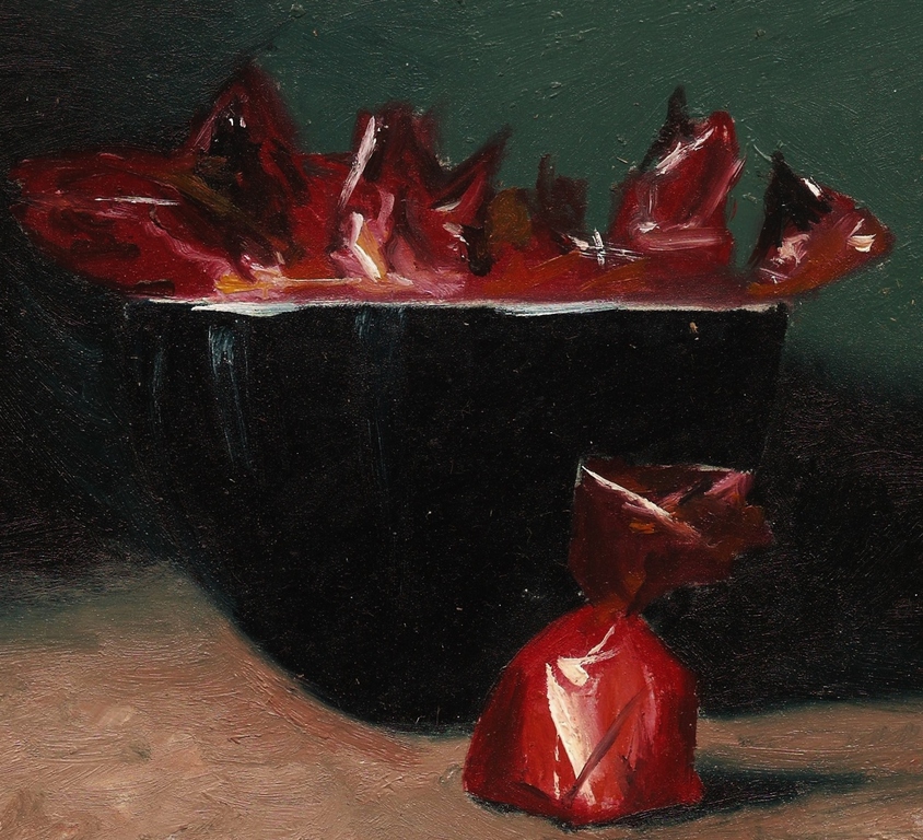 Jiddje, olieverf op paneel, stilleven met kersenbonbons kopen? Bied vanaf 65!