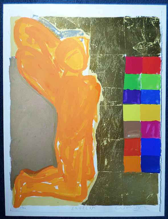 Cees Dolk - Engel, gemengde techniek (mooi gemonteerd) kopen? Bied vanaf 1!