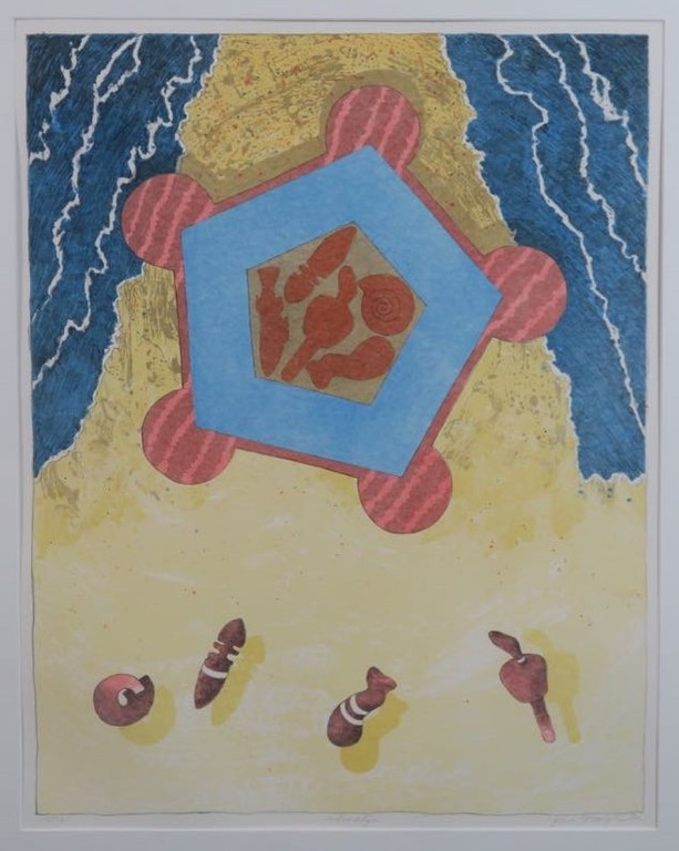 Gert Strengholt: Litho, Vloedlijn - Ingelijst kopen? Bied vanaf 1!