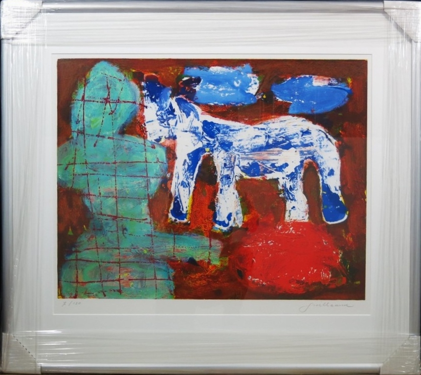 Guillaume Lo-A-Njoe, ingelijste litho. verkocht voor € 95!