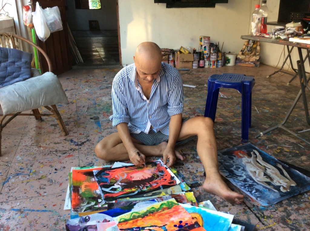 Peter Klashorst - "Brian Jones" - Origineel werk kopen? Bied vanaf 1!