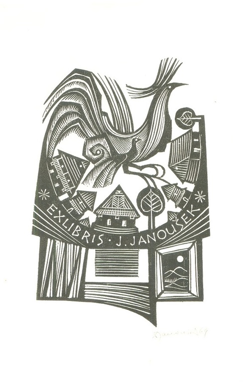 Josef Janoušek e.a: Drie houtsnedes, Ex Libris (dieren) kopen? Bied vanaf 1!