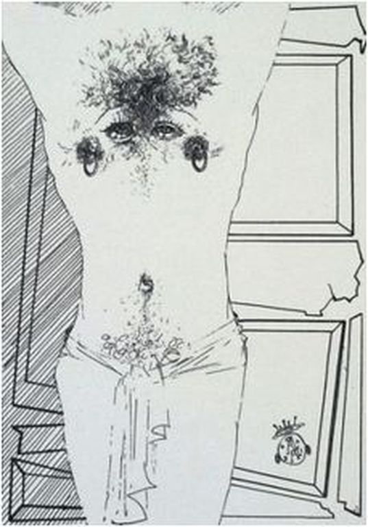 Salvador Dali - Pierced Upper Body - Lithografie - Oplage 2500 - 1944 kopen? Bied vanaf 1!