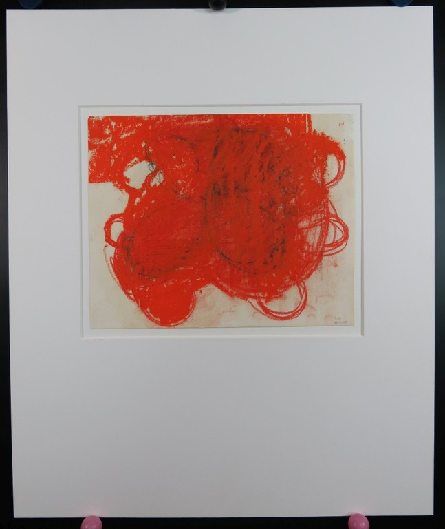 Onbekend gesigneerd: Krijt, Abstracte Vlinder kopen? Bied vanaf 1!