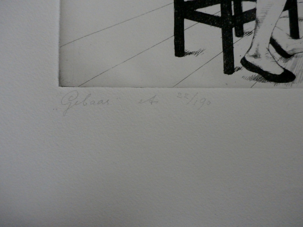 Theo Daamen - ets: Gebaar - 1967 kopen? Bied vanaf 55!