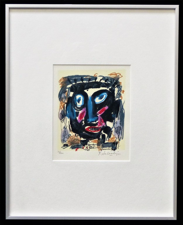 Kees Salentijn,Zeefdruk op papier,Nieuw ingelijst ,Handgesigneerd verkocht voor € 80!