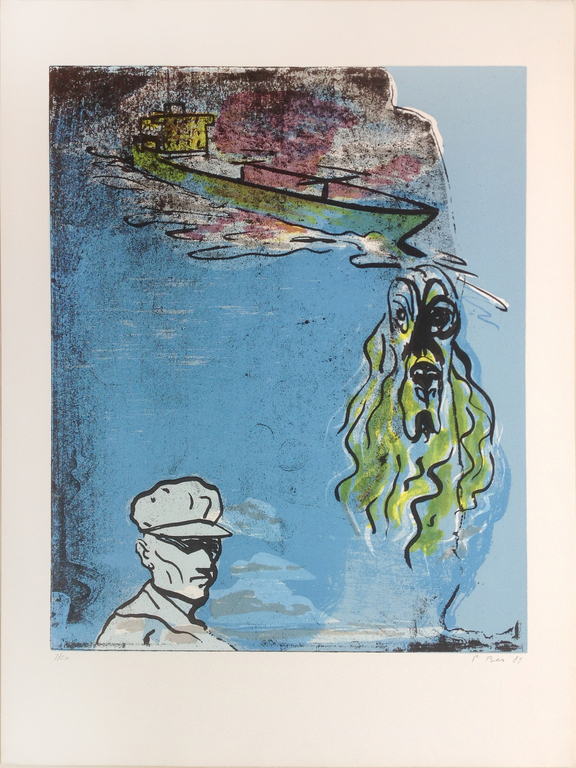 Peter Bes, litho, zonder titel 1987 kopen? Bied vanaf 20!