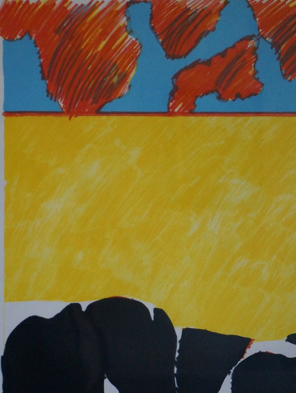 Jan Cremer; Hollands Landschap (1975); Zeefdruk kopen? Bied vanaf 125!